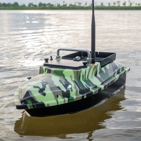 Camouflage V050 Intelligent Remote Control Automatic High-Power Bait Boat 500M Fixed Speed Cruise Large Capacity Fishing Boat