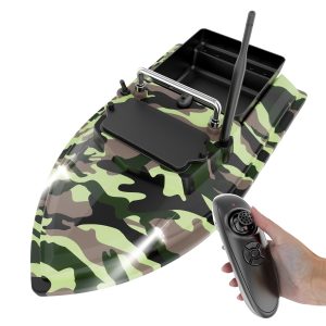 Camouflage V050 Intelligent Remote Control Automatic High-Power Bait Boat 500M Fixed Speed Cruise Large Capacity Fishing Boat - 图片 4