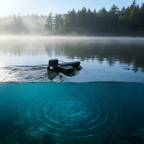 Precision Fish Finding • Electric Fishing Boat • Sonar Version