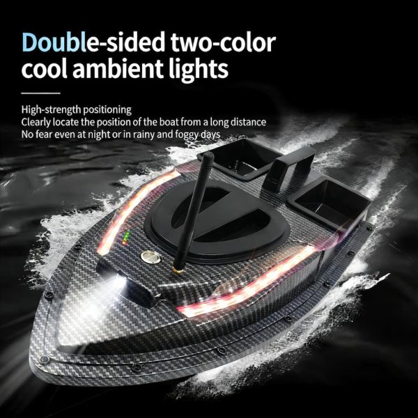 V900 GPS Fishing Bait Boat Intelligent Bait Thrower 40 Points Positioning One-Key Return 500M Remote Control Fishing Boat