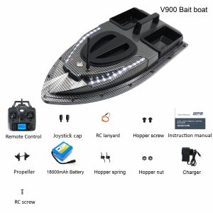 V900 GPS Fishing Bait Boat Intelligent Bait Thrower 40 Points Positioning One-Key Return 500M Remote Control Fishing Boat - 图片 3