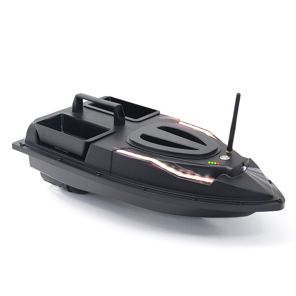 RC Fishing Bait Boat 500m Range Dual Magnetic Bait Hoppers Bright Night & Turn Lights - 图片 3