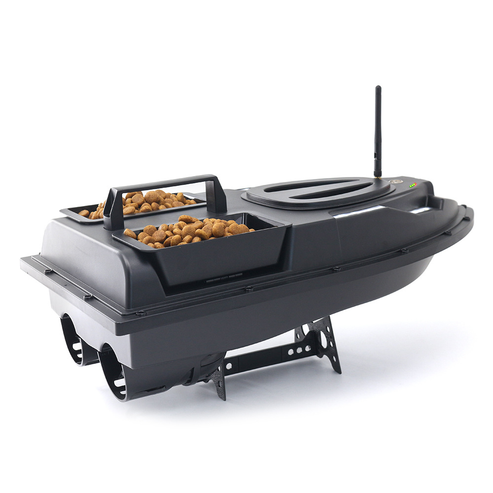 RC Fishing Bait Boat 500m Range Dual Magnetic Bait Hoppers Bright Night & Turn Lights - 图片 5