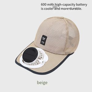 Summer USB & Solar Rechargeable Fan Cap, Outdoor Fishing & Sports Mesh Sun Hat, Breathable & Sun Protection Baseball Hat for Fishing & Outdoor Activities - 图片 7