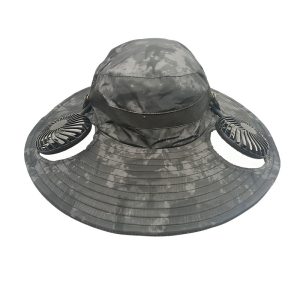 Solar Powered Fan Cap, Outdoor Fishing & Hiking Sun Hat, USB Rechargeable, Men’s Sun Protection Fisherman Hat - 图片 8