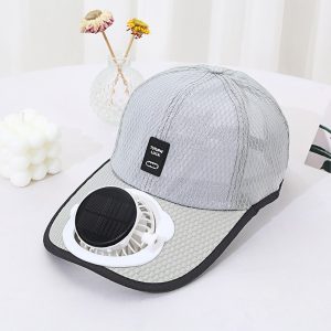 Summer USB & Solar Rechargeable Fan Cap, Outdoor Fishing & Sports Mesh Sun Hat, Breathable & Sun Protection Baseball Hat for Fishing & Outdoor Activities - 图片 3