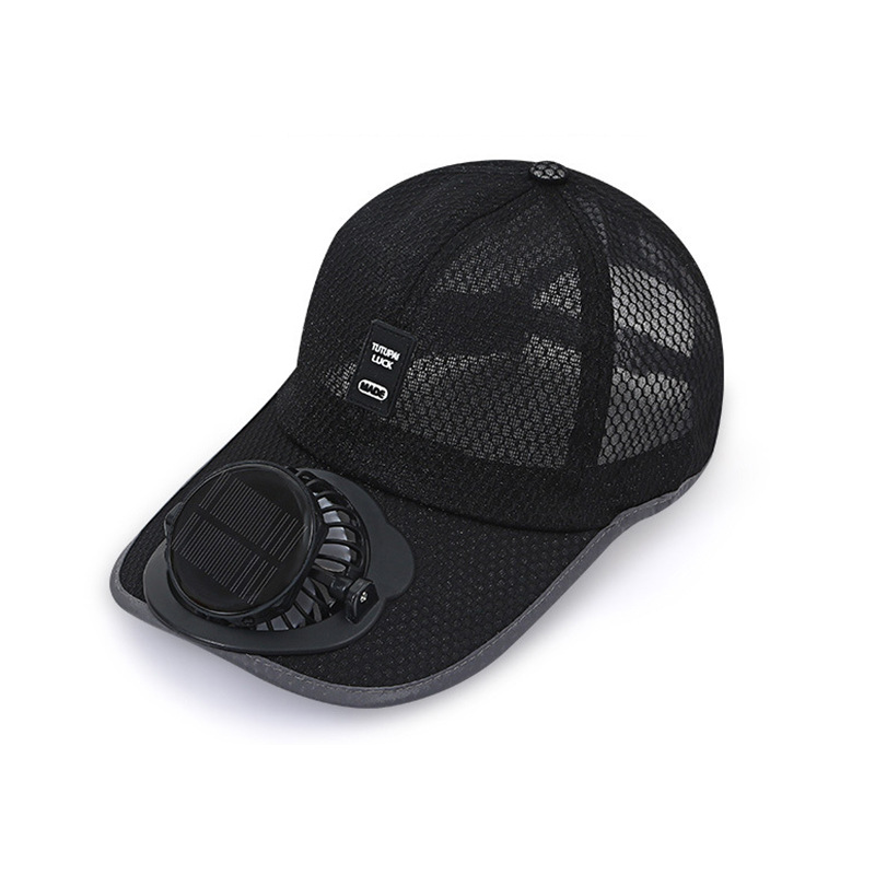 Summer USB & Solar Rechargeable Fan Cap, Outdoor Fishing & Sports Mesh Sun Hat, Breathable & Sun Protection Baseball Hat for Fishing & Outdoor Activities - 图片 4